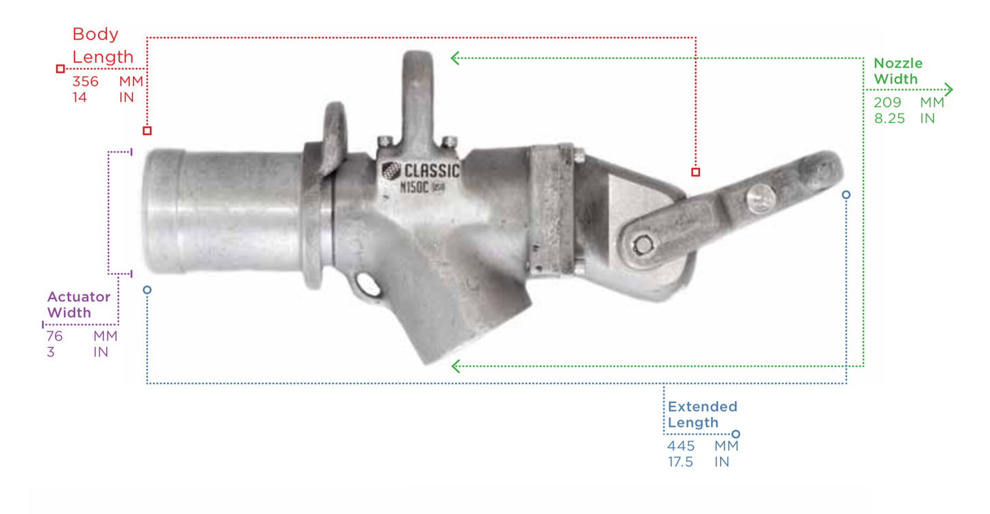 1-1/2" Fuel Nozzle- Classic -N150Cp - GlowUp Home