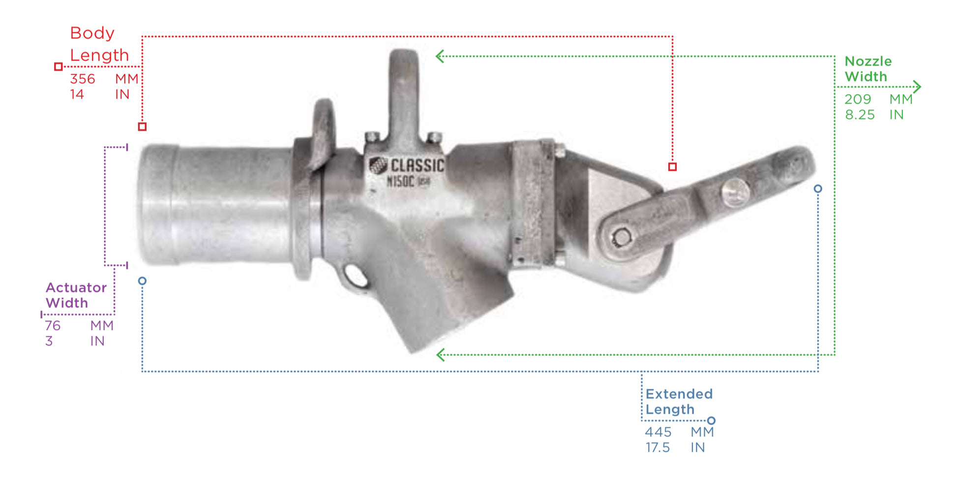 1-1/2" Fuel Nozzle- Classic -N150Cp - GlowUp Home