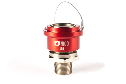 N100p - 3/4" MNPT - Standard Crankcase Female Coupler w/ Plug - GlowUp Home