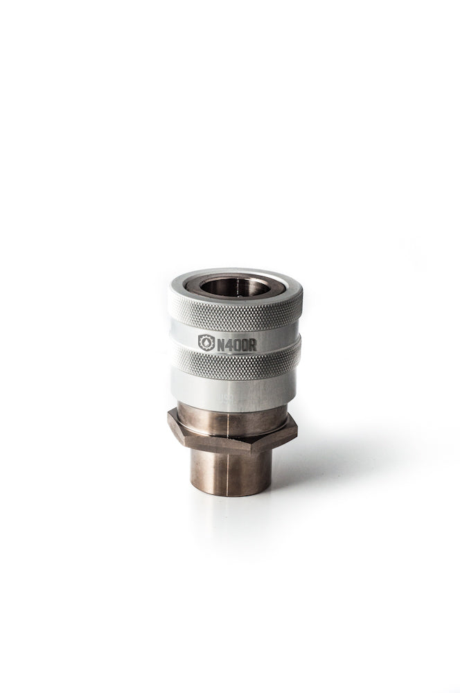 N400Rp - 1/2" FNPT - "R" Series Transmission Female Coupler w/ Plug - GlowUp Home 